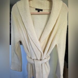 Banana Republic Ivory Knit Cardigan